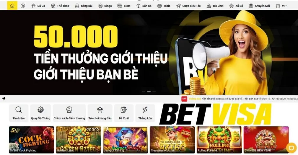 Betvisaplay Homepage Vietnamese language